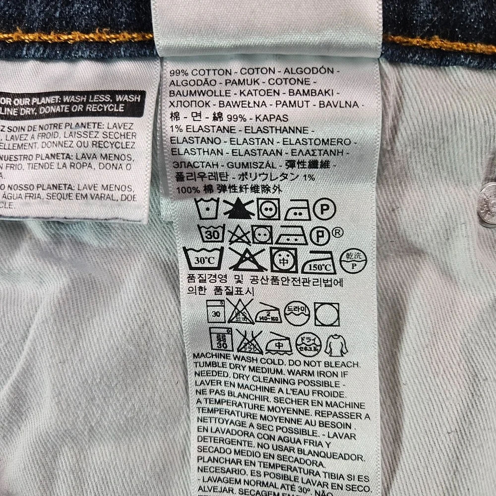 Levi's 541 Jeans Men 42‎ x36 Zip Fly Dark Wash Straight Leg